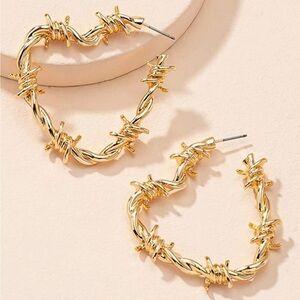 Gold Hoop Earrings R19